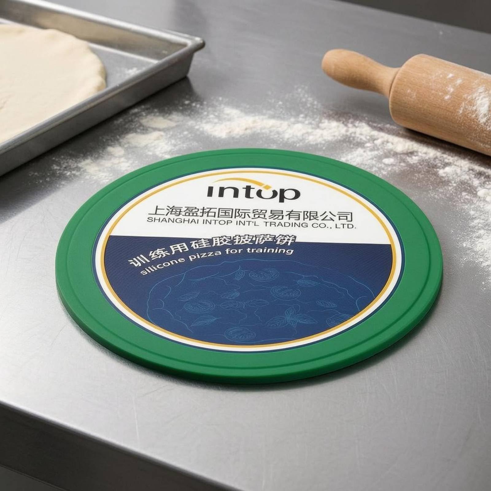 Disco Allenamento Pizza Accessorio Cucina Pratica Strumento Silicone Riutilizzabile Adatto per Esercitazione Pizzaioli Preparazione Domestica, Bianco