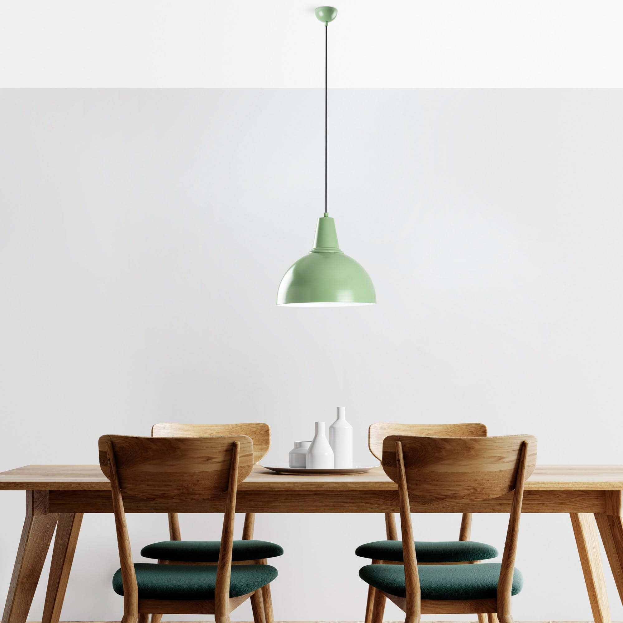 Lustre menthe Opviq suspension moderne réglable E27 pour salon et cuisine