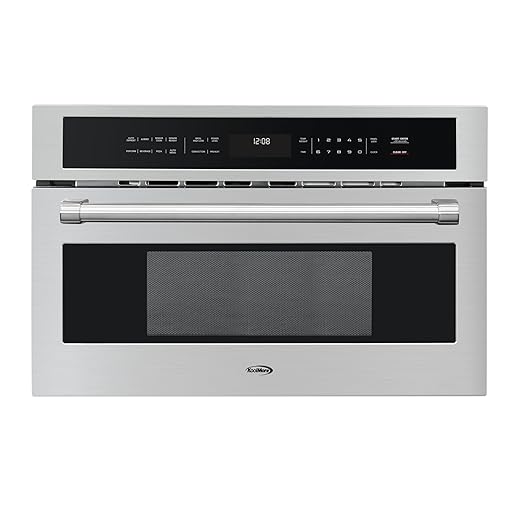 KoolMore 30 in. Built-in Microwave with Convection Oven and Air Fryer, 1000W Power with 10 Levels, UL Listed and 1.6 cu. ft. Capacity in Stainless-Steel (KM-CWO30-SS)