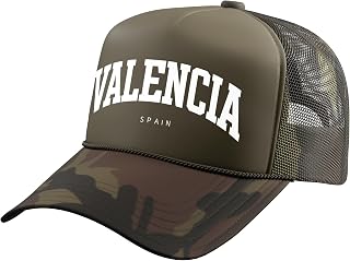 Valencia Spain - College Style Vacation Souvenir Trucker Hat with Adjustable Mesh Back