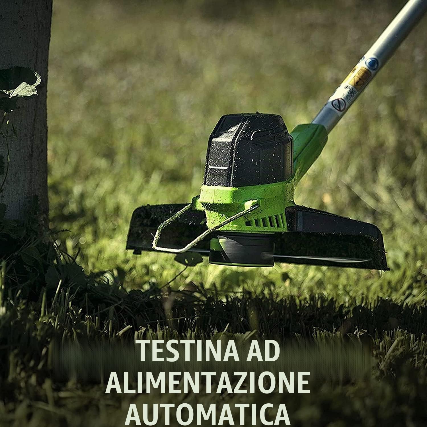 Greenworks Tools 2101507UA Decespugliatore a Batteria G40LTK2 & Tools 2400807 Soffiatore, 40 V, Verde