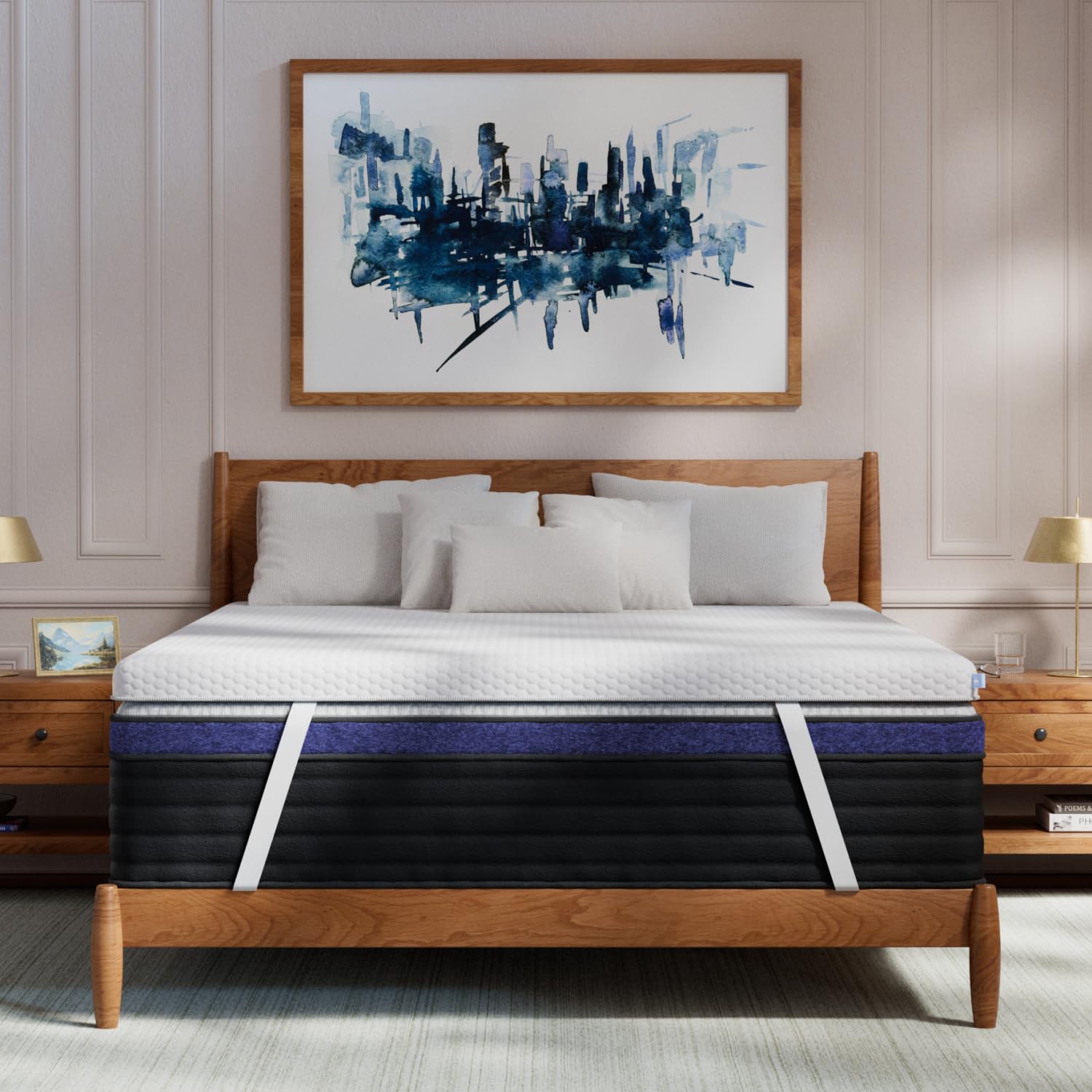 Photo 1 of Helix Premium Memory Foam Mattress Topper with GlacioTex™ - Firm - King