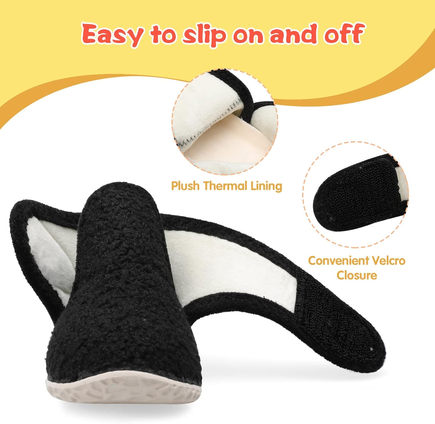 LeIsfIt Toddler Slippers Boys Girls House Slippers Kids Winter Boots Warm Lightweight House Shoes Non-slip Indoor Slipper Shoes - Image 2