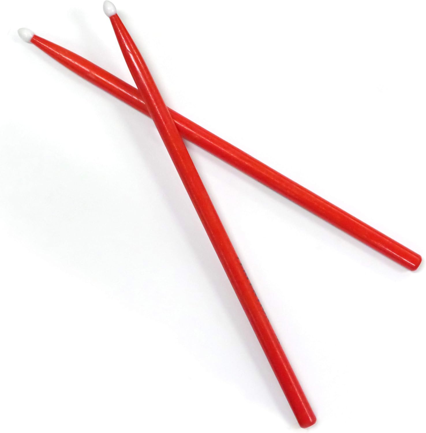 Baquetas de práctica 5A punta nylon color rojo miniatura 1