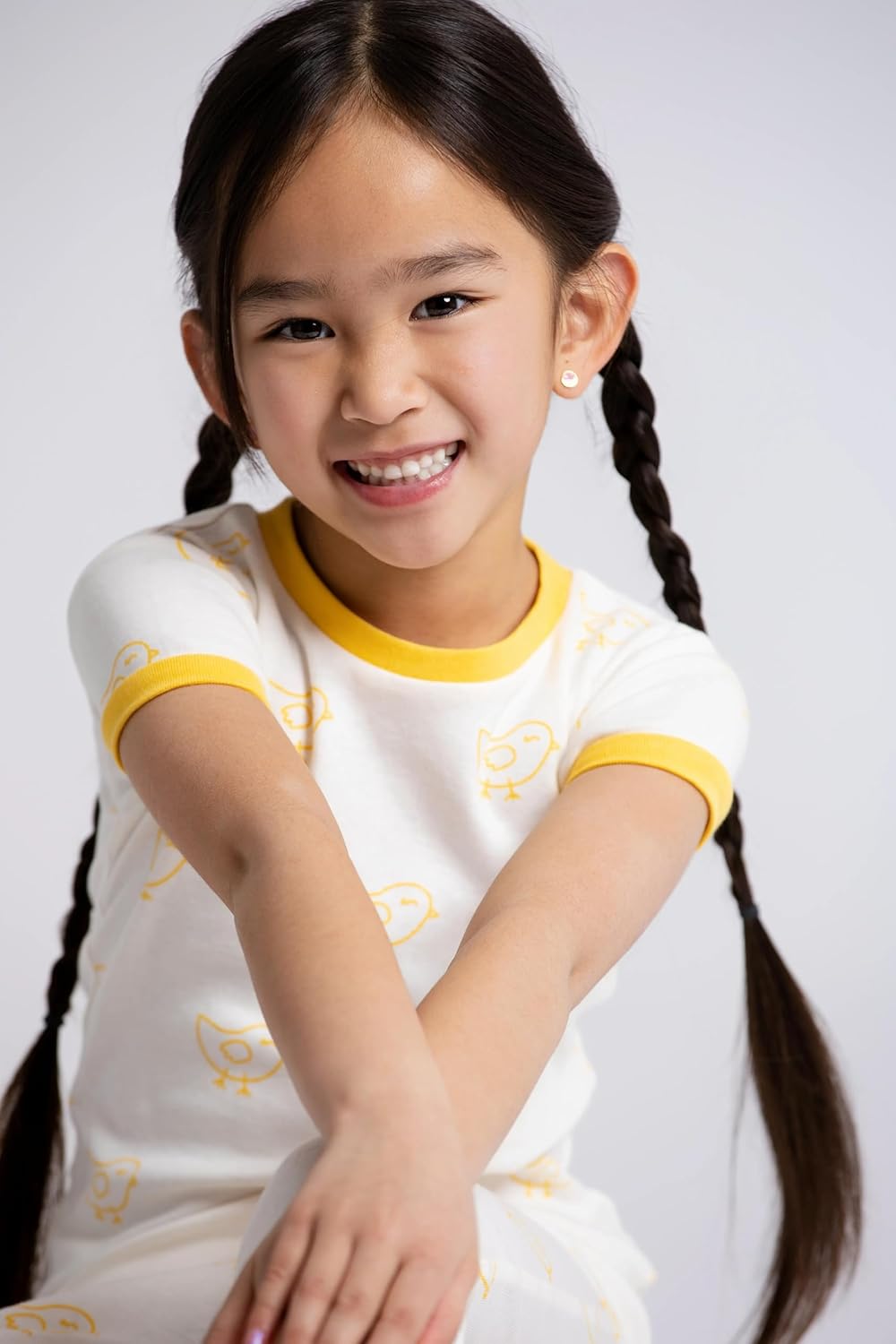 MONICA + ANDY Two Piece Short Sleeve Pajama Set, 100% Organic Kids & Toddler Clothes for Boys & Girls, Children PJs - Image 5