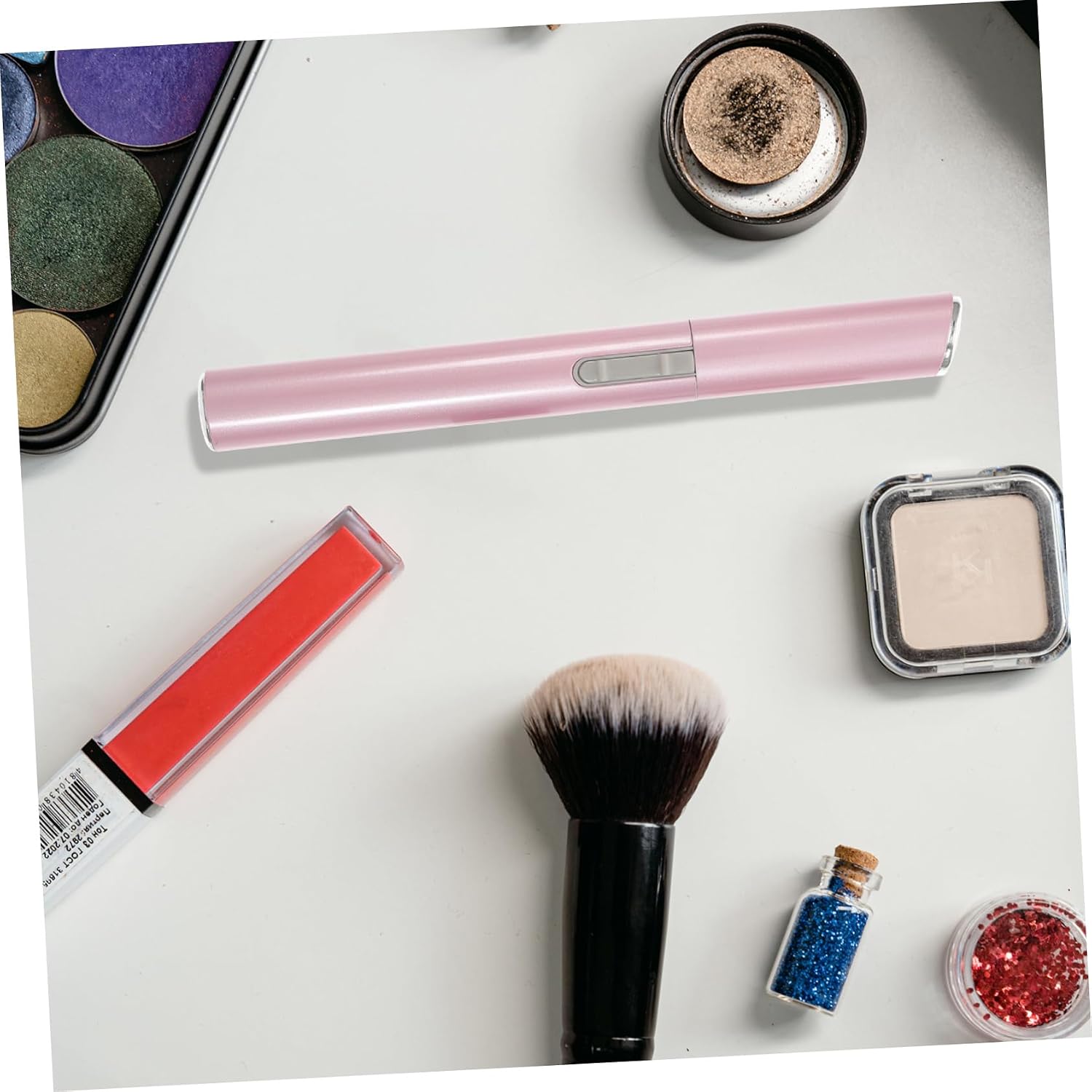 Electric Eyebrow Trimmer with Comb Pink Pen Shaped for Face Care