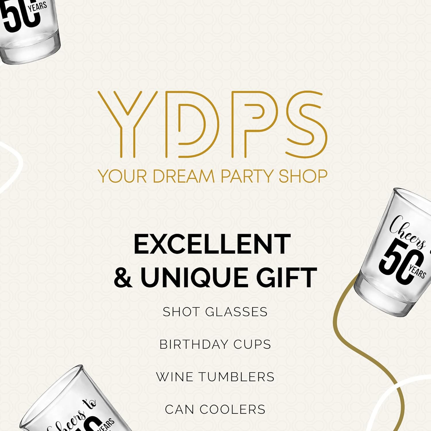 Cheers to 50 Years Shot Glasses – 12 PCS, 1.75oz Each, 50th Birthday Decorations for Men and Women, 50th Birthday Party Favors For Guests, Wedding Anniversary Party Favors