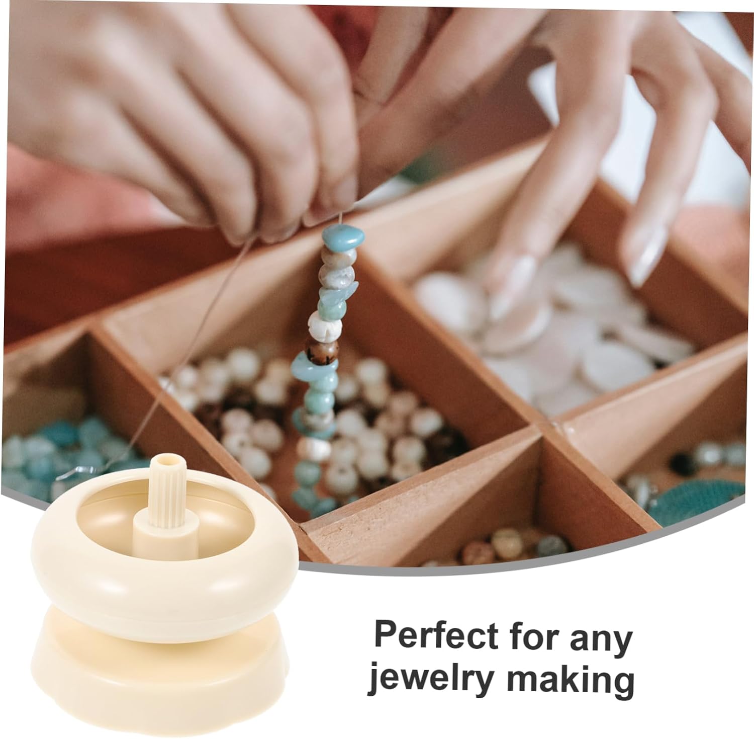 Uonlytech Plastic Bead Kit Beading Tool for Crafting Bowl for Necklace and Bracelet Making Portable and Convenient Beading Accessory and