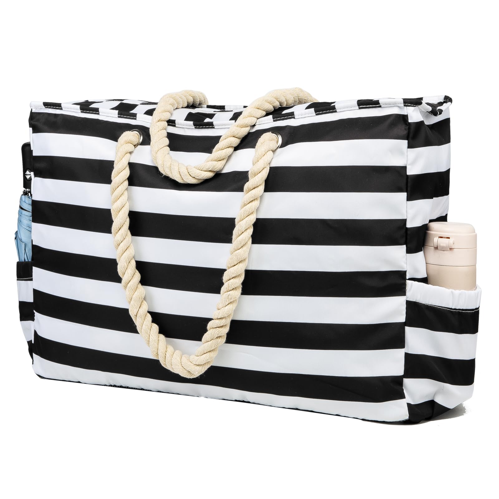Family Beach Bags Extra Large Waterproof Sandproof Women Tote with Lining for Travel Overnight Hospital Carry On Bag