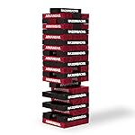 Wild Sports NCAA College Arkansas Razorbacks Table Top Stackers Game , 3 x 1 x .5