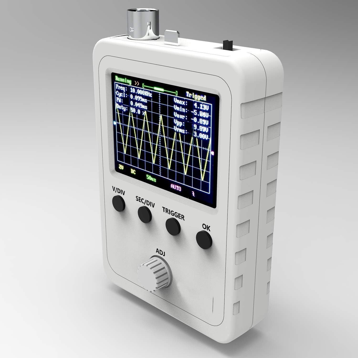 Black Friday - 80% OFF kuman 2.4 TFT Digital Oscilloscope Kit with Power Supply and BNC-Clip Cable Probe Q15001 (Assembled Finished Machine)