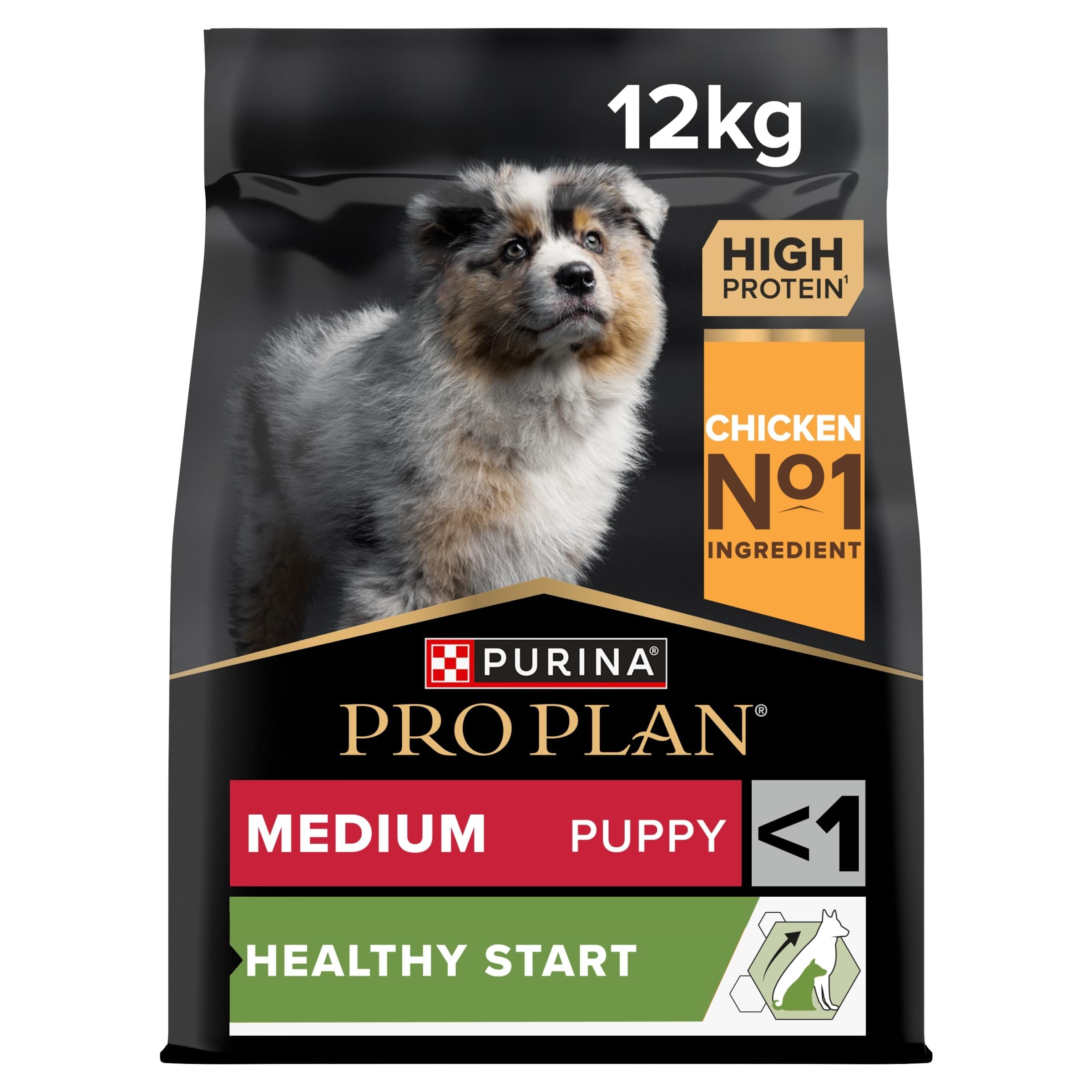 PRO PLAN® Medium Puppy Healthy Start Dry Dog Food with Chicken 12kg