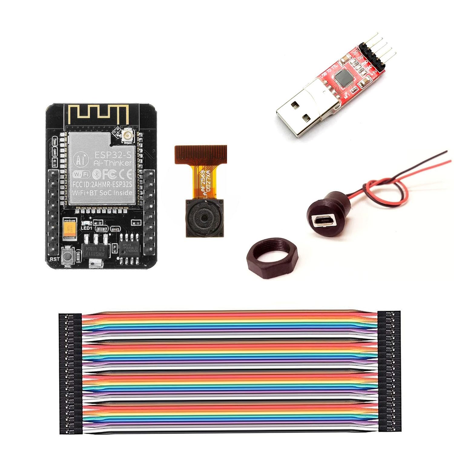 ESP32CAM Wifi Module with USB to TTL Converter, Camera Module and Development Board Kit, Step BY Step Guide (B0D1HK8RBL) Amazon Price History, Amazon Price Tracker