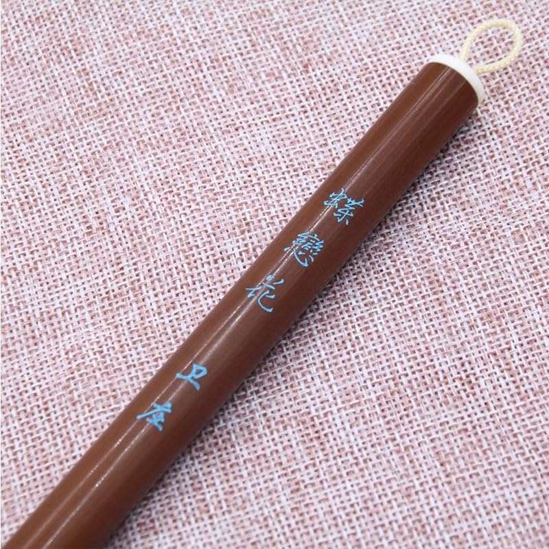 Calligraphy Brush with Red Handle, Bristle Sumi Painting for Shanshui Art and Scripture Copying