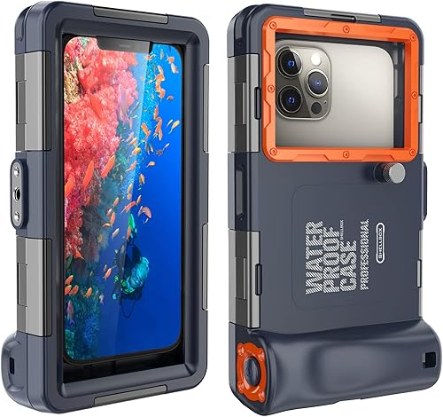 Funda impermeable para teléfono, funda de 50 pies para iPhone Pro Max serie Samsung, surf, natación, esnórquel, foto y video, funda de protección
