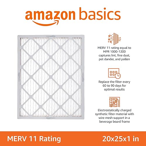 Vista 104 de Yaxa Basics Merv 11 - Filtro de aire para horno de CA - 20 x 20 x 1 pulgadas, paquete de 6