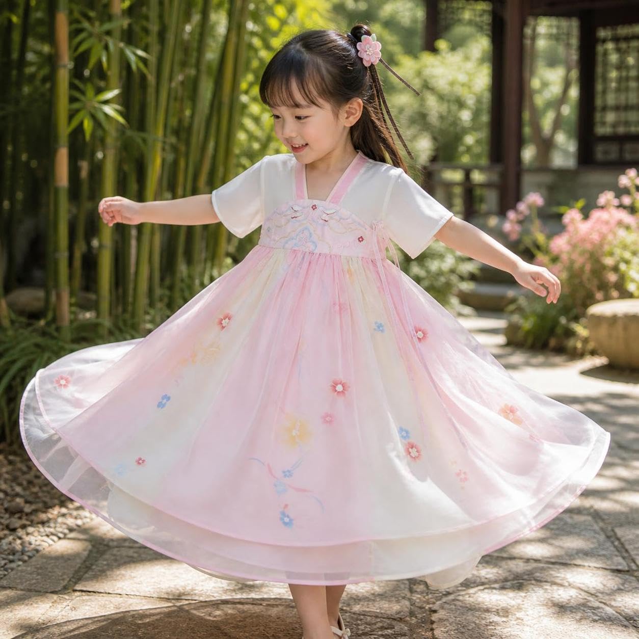 Vestido para Niña, Ruqun Chino, 150cm