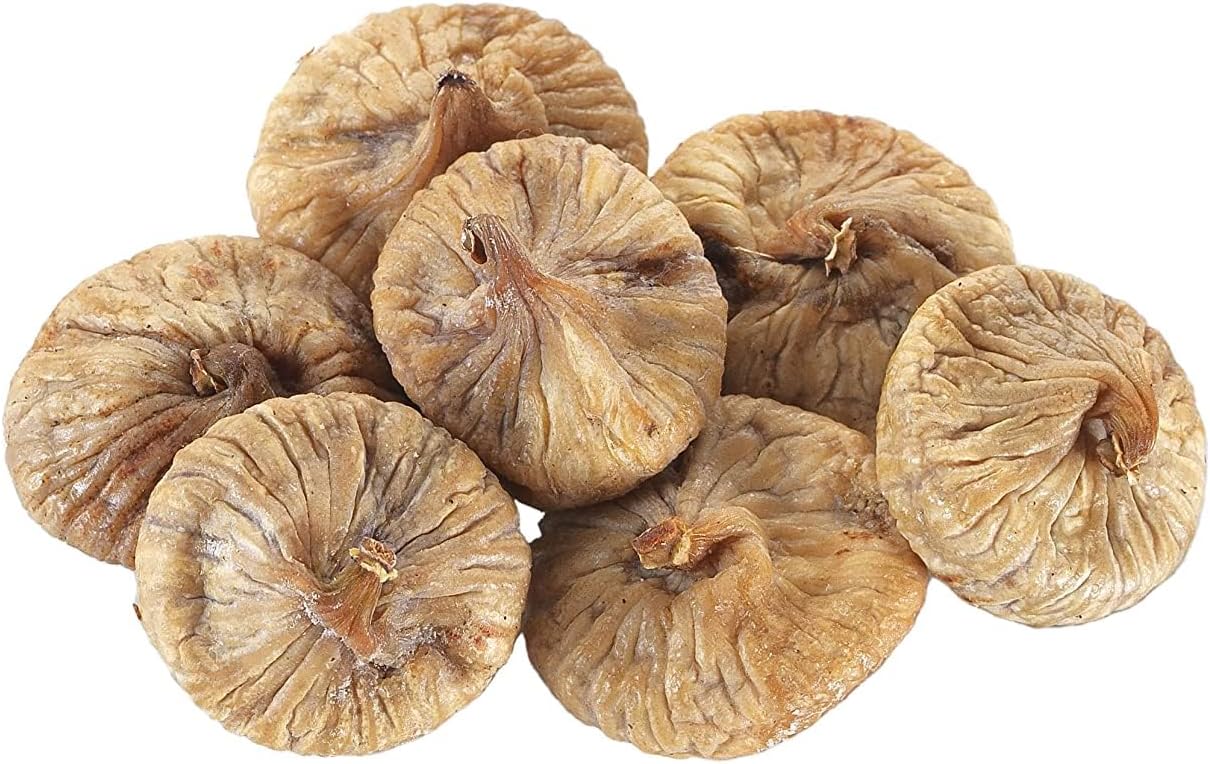 HARVEAST Sun Dried Figs, 1 Lb - Natural Turkish Whole Dried Smyrna Figs Fruit, No Sugar Added, Non-GMO, Unsulfured, Gluten Free & Kosher – Tender & Sweet Dehydrated Figs Vegan Snack in Resealable Bag