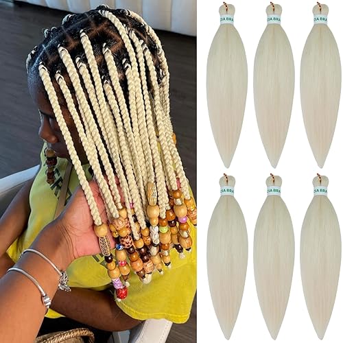 Miniatura 165 de Cabello trenzado para niños preestirado de 16 pulgadas, color negro, Yaki ez, trenzado para niños, trenzas sin nudos