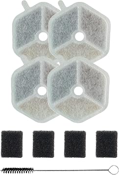 Xenon Smart Kedi Su P nar  Filtre Seti X8657 Uyumlu | 4+4 Karbon S nger Filtre + Temizlik F r as  X8813
