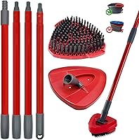 Vista 10 de Mango de trapeador para O Cedar, 2 bases de trapeador giratorio para Ocedar, mango de poste de fregona ajustable de 30 a 58 pulgadas y parte de base