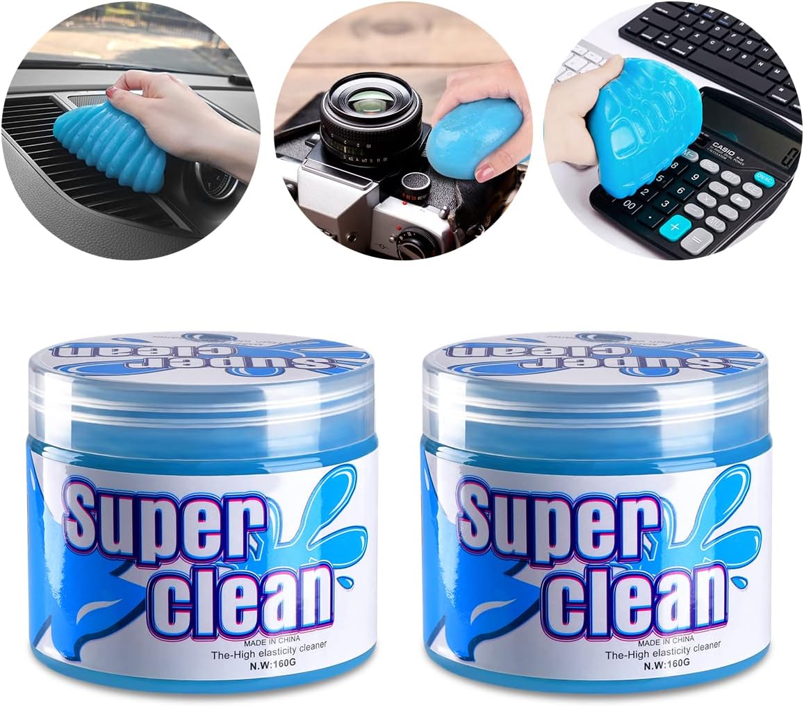 2 Pack Car Cleaning Gel for Car Detailing, Car Interior Cleaner Dust