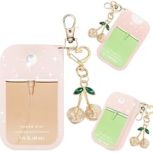 Silicone Case Compatible with Touchland Hand Sanitizer Spray Mist 1 ozwith Cherry keychain
