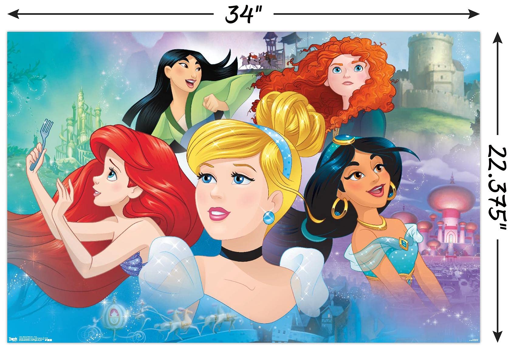 Amazon.com: Trends International Disney Princess Gaze 22.375