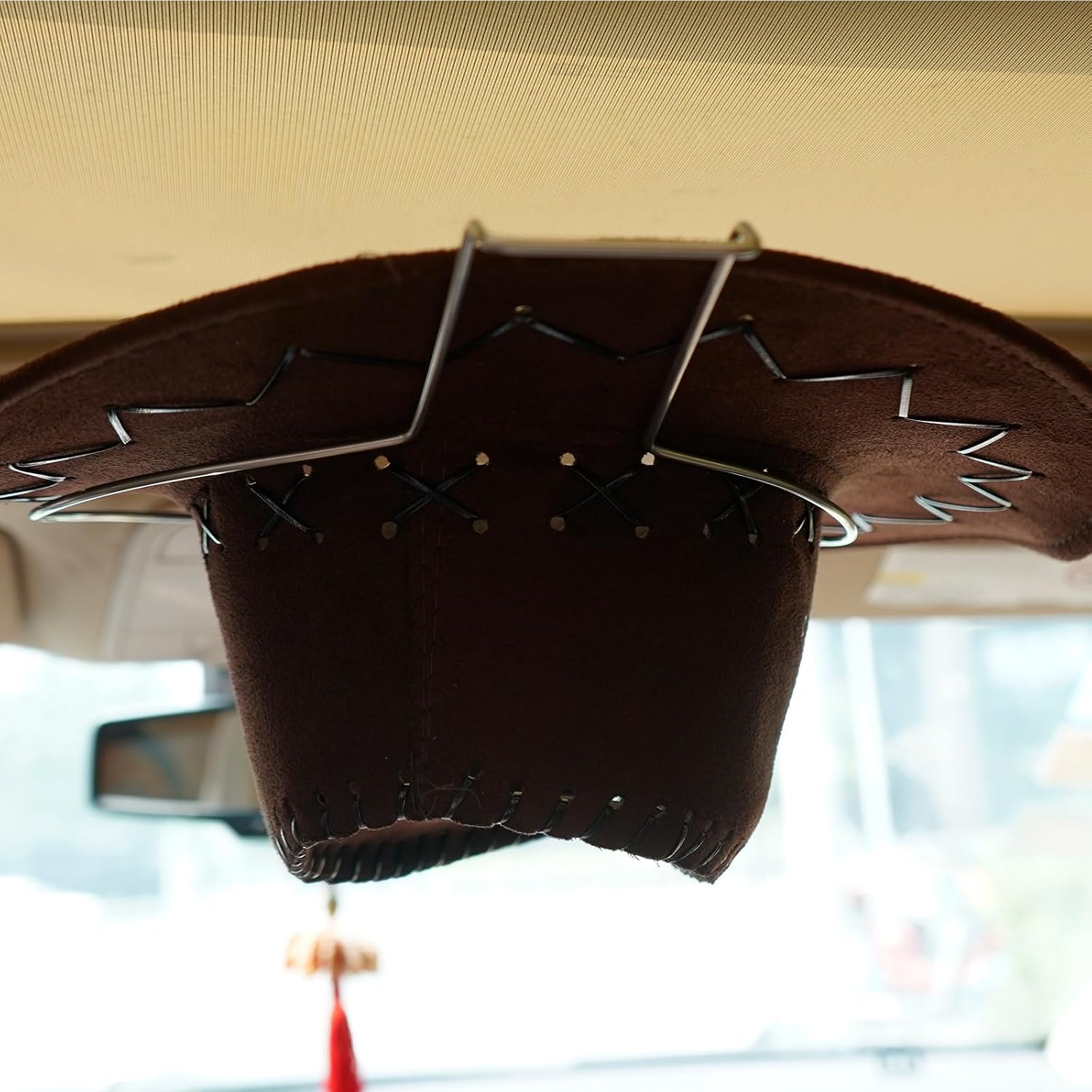 Tang's Car Hat Rack for Truck, 3-Pack Car Mounted Cowboy Hat Holder, Heavy Duty Metal Hat Saver for SUV Interior, Protect Hats from Crushing & Deformation