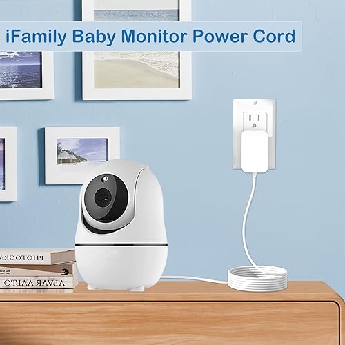 Miniatura 3 de Cable de alimentación para monitor de bebé de 5 V para iFamily SM650, SM650-2, SM43E, SM43Ev2, SM653, SM651, SM936E, SM70C Monitor y unidad de