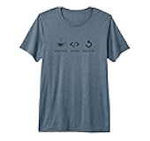 Coffee Code Repeat Funny Web Developers Coding Program Meme Premium Tri-Blend T-Shirt