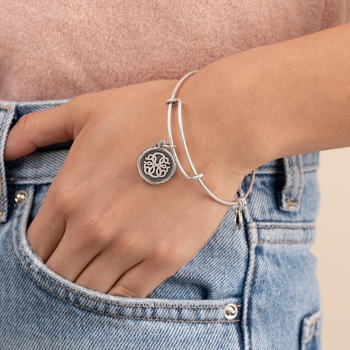 Alex and Ani Path of Life Expandable Bangle view 4