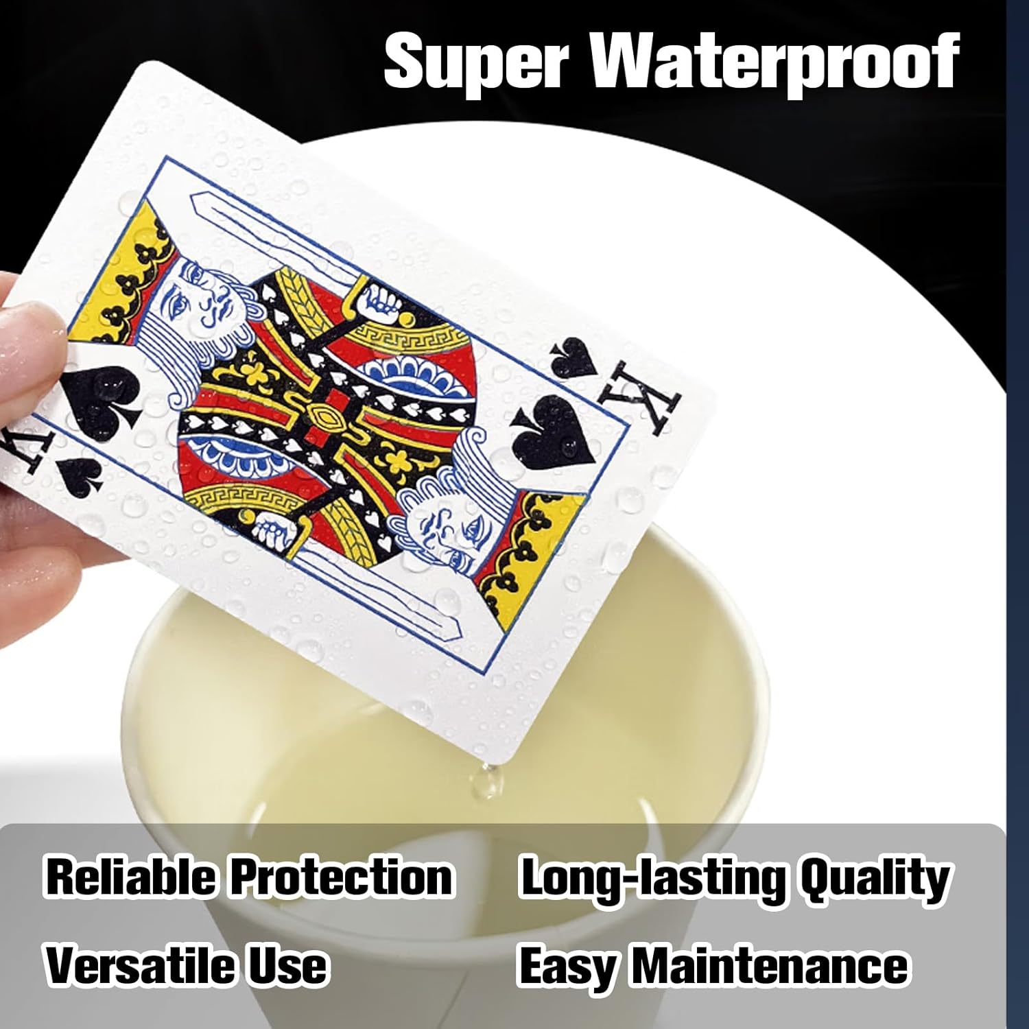 Ben Niu Chinese Bridge Size Waterproof Playing Cards Plastic, Perfect for Bridge |Hearts |Spades | Pinochle | Euchre with Case, Ideal Gift for Poker Lovers and Collectors （bee Blue 1）