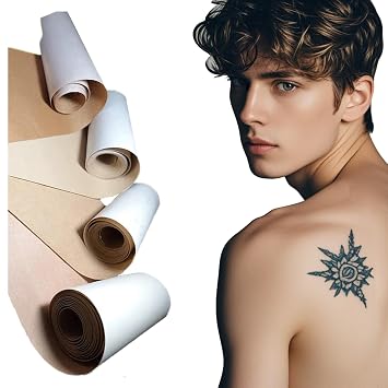Tattoo Cover Up Tape, 1 Roll Ultra Thin Patches for Concealing Tattoos, Scars, Birthmarks, Invisible, Waterproof, Breathable Makeup Skin Tone Concealer Stickers for Flawless Coverage 10cmx2m,brown