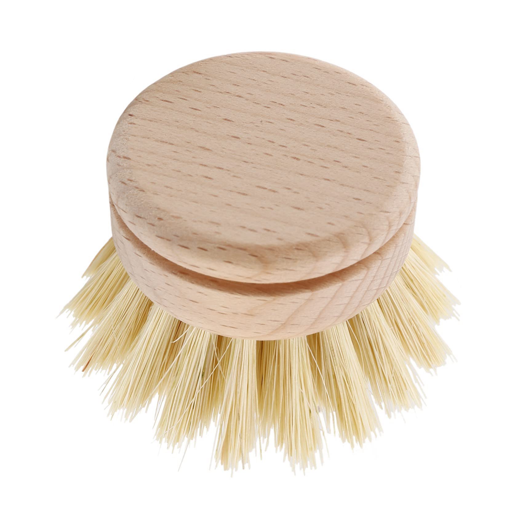 Lot de 30 têtes de brosse à vaisselle rechargeables en bois de hêtre