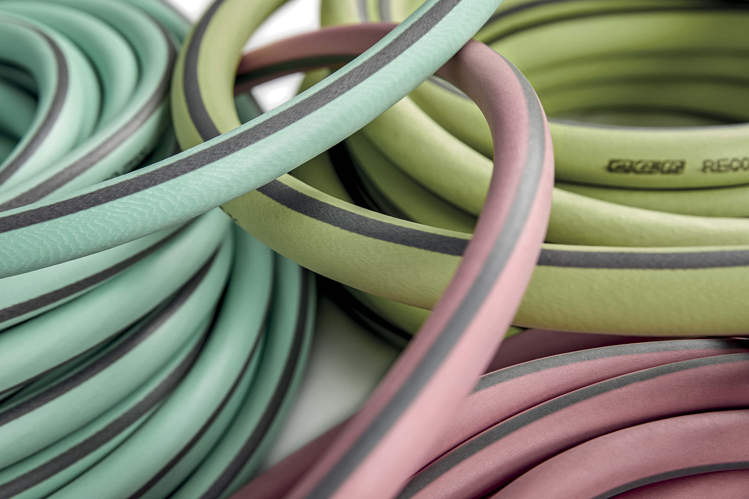 G.F. SRL Tubo RECO Per Irrigazione 15 M – 5/8" In Plastica Riciclata, Kit Completo Con Lancia 3 Getti, Made In France, Verde Salvia