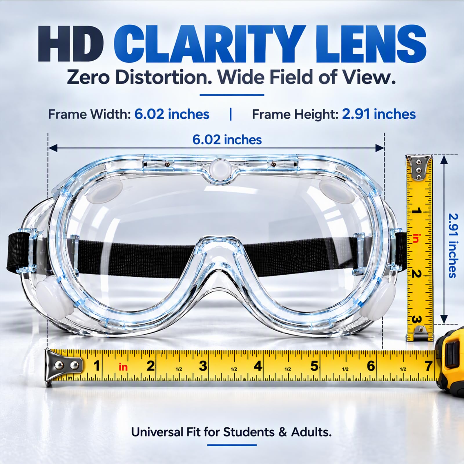 Super More Anti-Fog Protective Safety Goggles Clear Lens Wide-Vision — Amazon image 7