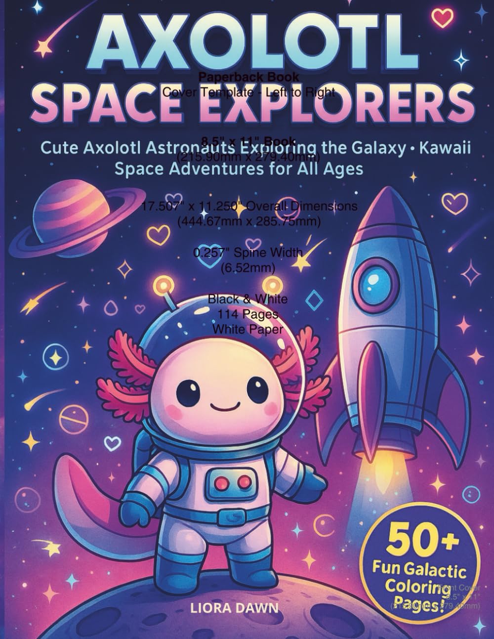 Axolotl Space Explorers: Cute Axolotl Astronauts Exploring the Galaxy — Kawaii Space Adventures for All Ages