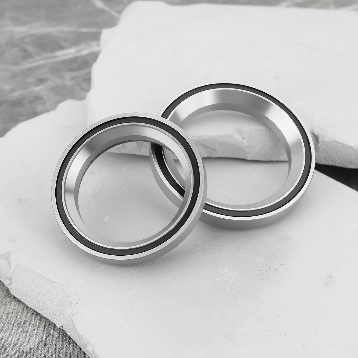 2Pcs Bike Tapered Headset Bearings, 41.8x30.5x8mm/46.9x34.1x7mm, MH-P08F MH-P22 Compatible with Focus Cayo Compatible with Mares
