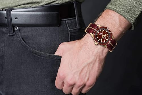 Miniatura 4 de Rado Pulsera automática de tela de bronce Captain Cook, Rojo -, Reloj automático