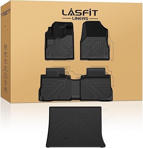 LASFIT Alfombrillas para Chevrolet Traverse 2019-2023, alfombrillas de TPE para todo tipo de clima, revestimientos de piso de ajuste personalizado,