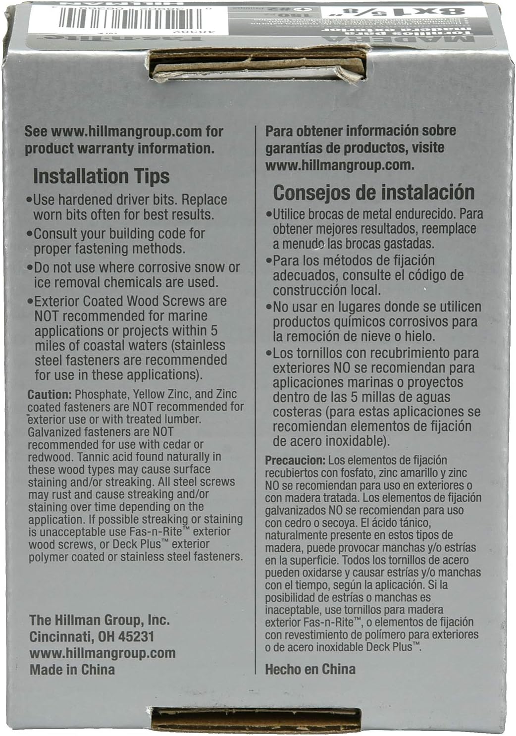 Fas-n-Tite Exterior Coated Wood Screw - 1lb Box (#8 x 1-5/8")