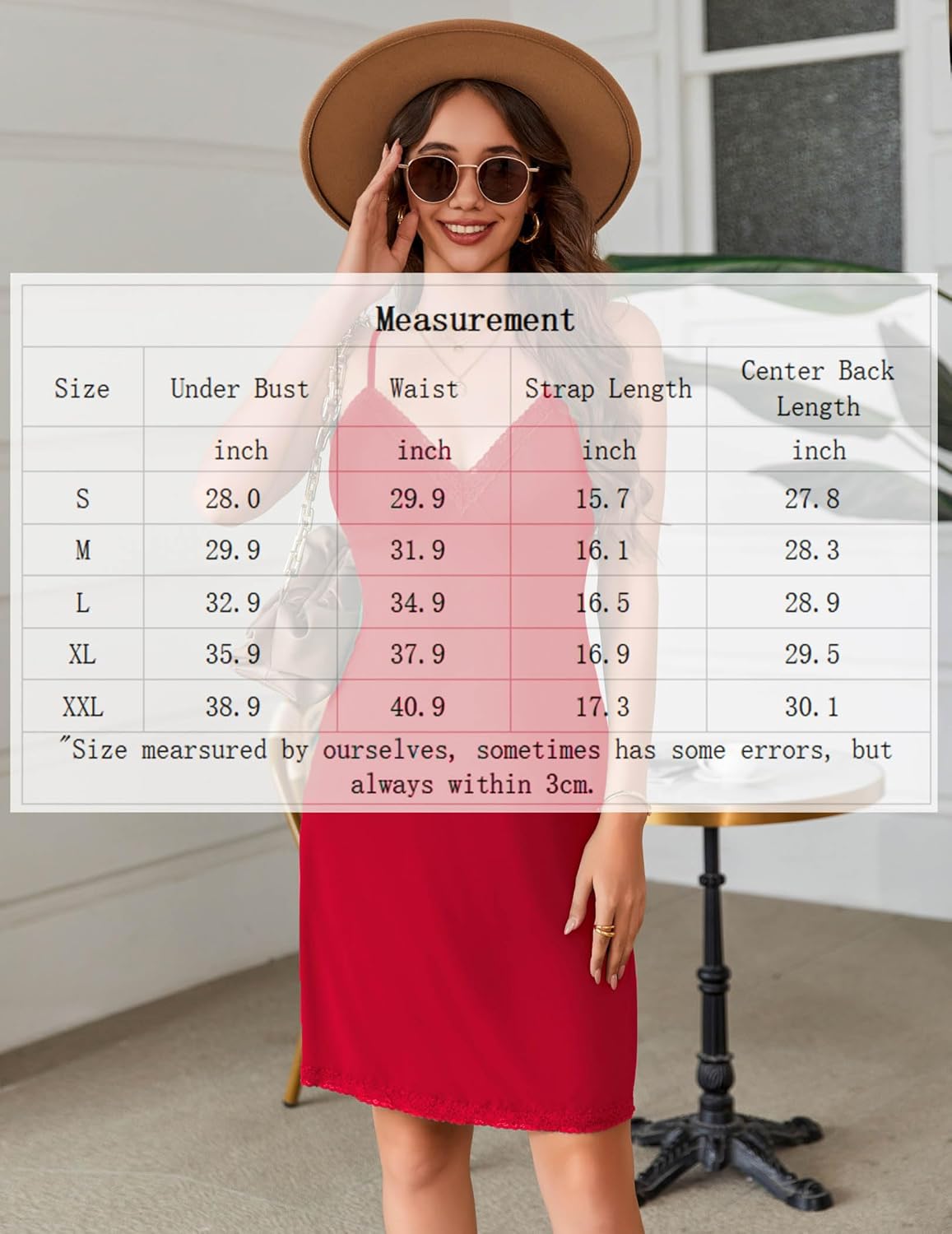 Avidlove Spaghetti Strap Slip Dress Lace Trim Full Slips for Under Dresses Sexy Nightgown - Image 6