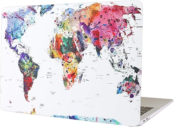 Case for MacBook Pro 14 inch Case 2025-2021 Release M4 A3112 A3185 A3401 M3 A2918 A2992 M2 A2779 M1 A2442 Pro Max, Classic Printed Plastic Hard Shell Cover & Keyboard Cover, Map - 1