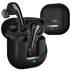 GEARit True Wireless Bluetooth Earbuds Compatible with iPhone Android - 22H Playtime Earpods w Active Noise Cancellation Up