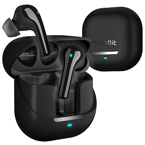GEARit True Wireless Bluetooth Earbuds Compatible with iPhone Android - 22H Playtime Earpods w Active Noise Cancellation Up