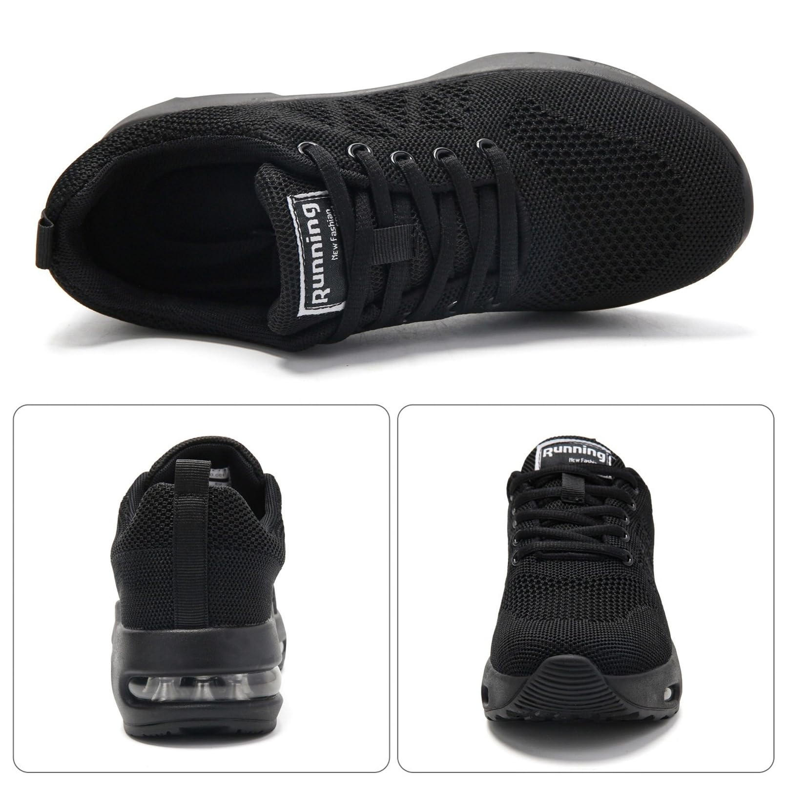 Myztra Sneaker für Damen mit Luftkissen Netzstoff Atmungsaktiv Leicht Bequem als Sportschuhe Laufschuhe für Fitness und Alltag