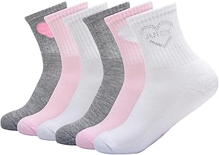 6 Pack Juicy COUTOURE Studed Juicy COUTOURE Heart HC Shortie Crew A Socks