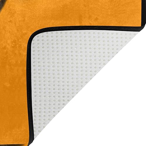 Miniatura 4 de JRDD - Alfombra de suelo con diseño de naranja brillante y color naranja