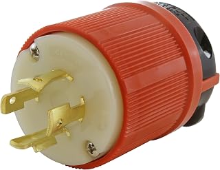 AC WORKS Super Durable Industrial Grade Locking Style Replacement Wiring Male Plug (L16-20 3-Phase 20A 480V)